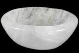 Polished Quartz Bowl - Madagascar #183649-1